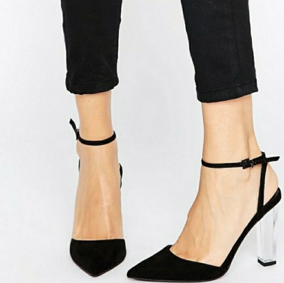 ASOS Shoes - NWOT Asos Pointed Toe Shoes with Clear Heel